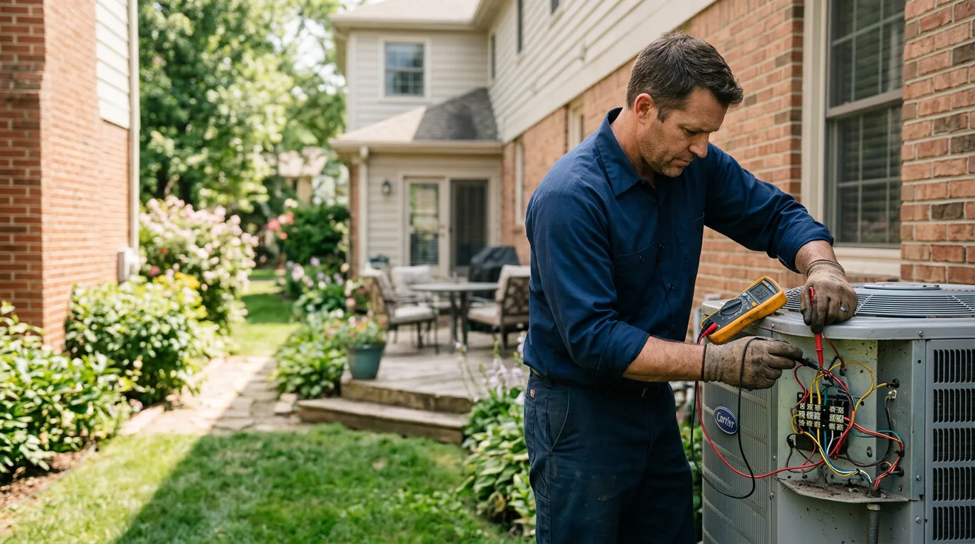 HVAC technician working near Kite, KY